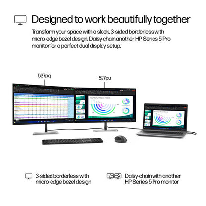 Monitor Hp Series 5 Pro 527pu 27 Qhd Usb-c Pn 9E0G5AA